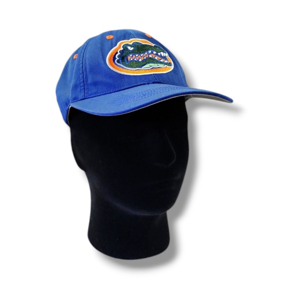 University of Florida Gators NCAA Captivating Head Gear Strap Back Blue Hat VTG